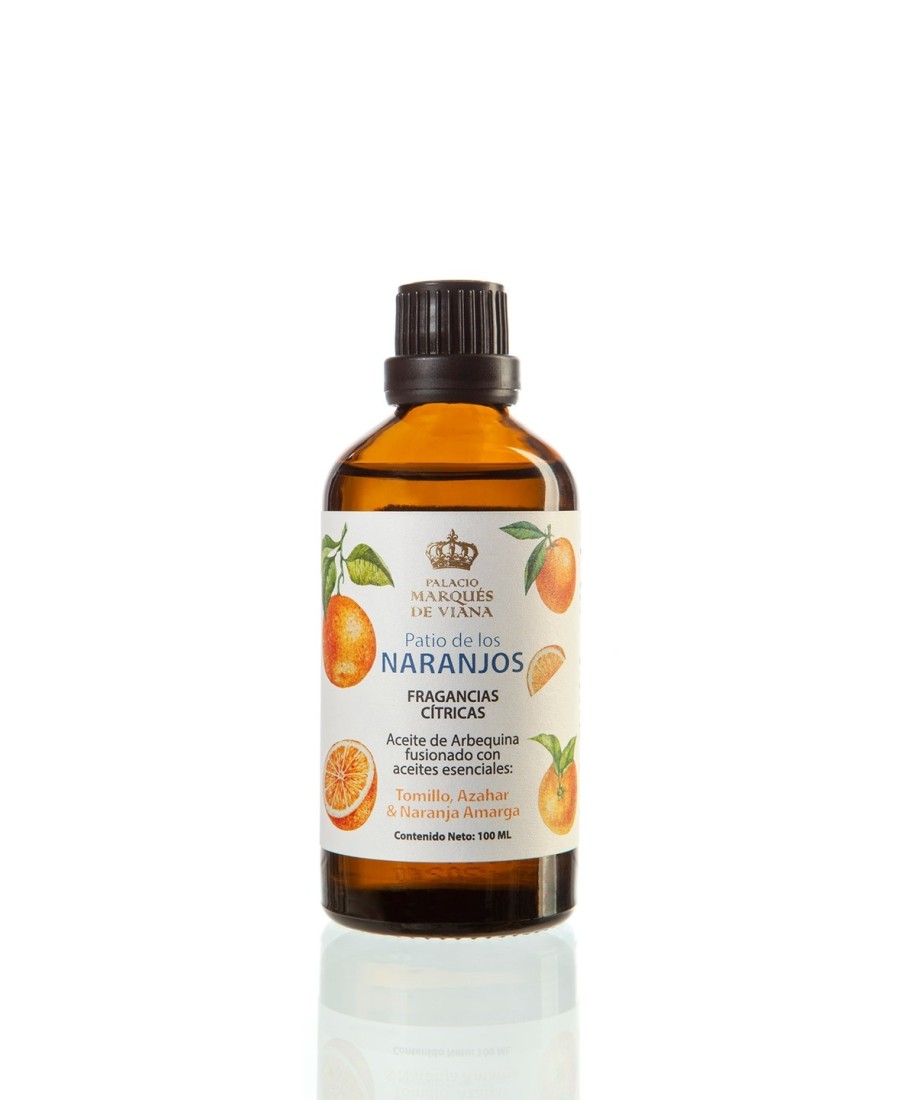 Palacio Marqués de Viana "Patio de los Naranjos" - Aceite de Arbequina fusionado con aceites esenciales 100ml