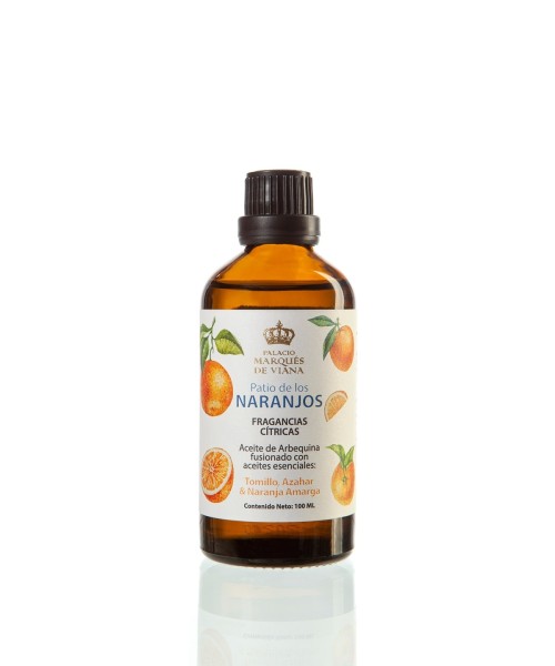 Palacio Marqués de Viana "Patio de los Naranjos" - Aceite de Arbequina fusionado con aceites esenciales 100ml