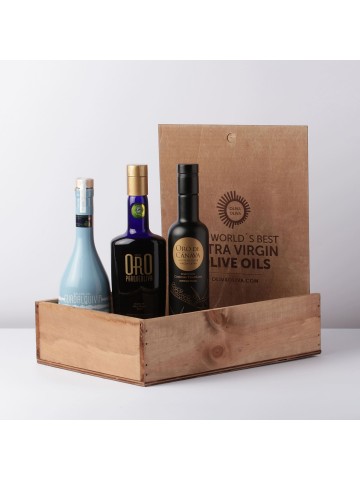 Mejores aceites del mundo (Mario Solinas) 2021 en caja de madera 2