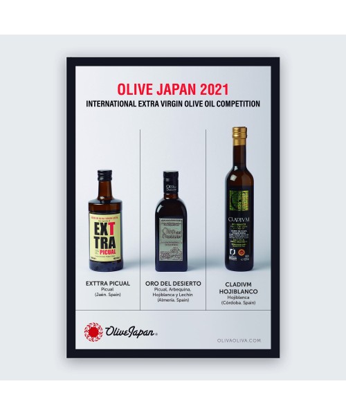Mejores aceites del mundo (Olive Japan) 2021 en caja de madera