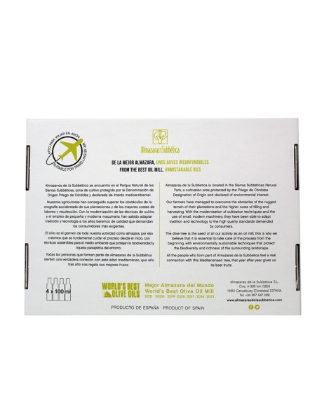 Estuche degustación Almazaras de la Subbética - 4x100ml