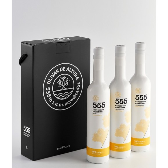 555 Gift Box Arbequina 3x500ml
