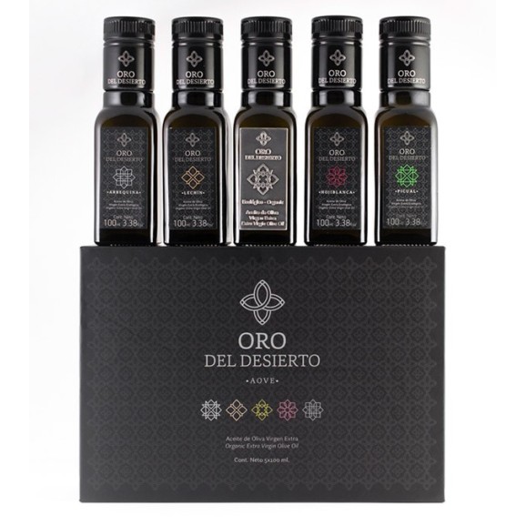 Oro del Desierto Gift Box 5 Glass bottles 100 ml. - Oliva Oliva