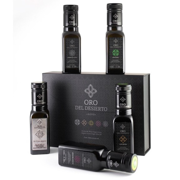 Oro del Desierto Gift Box 5 Glass bottles 100 ml. - Oliva Oliva