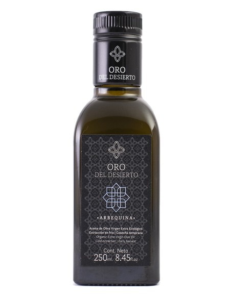 Oro del Desierto Arbequina Bouteille en verre 250 ml. - Oliva Oliva
