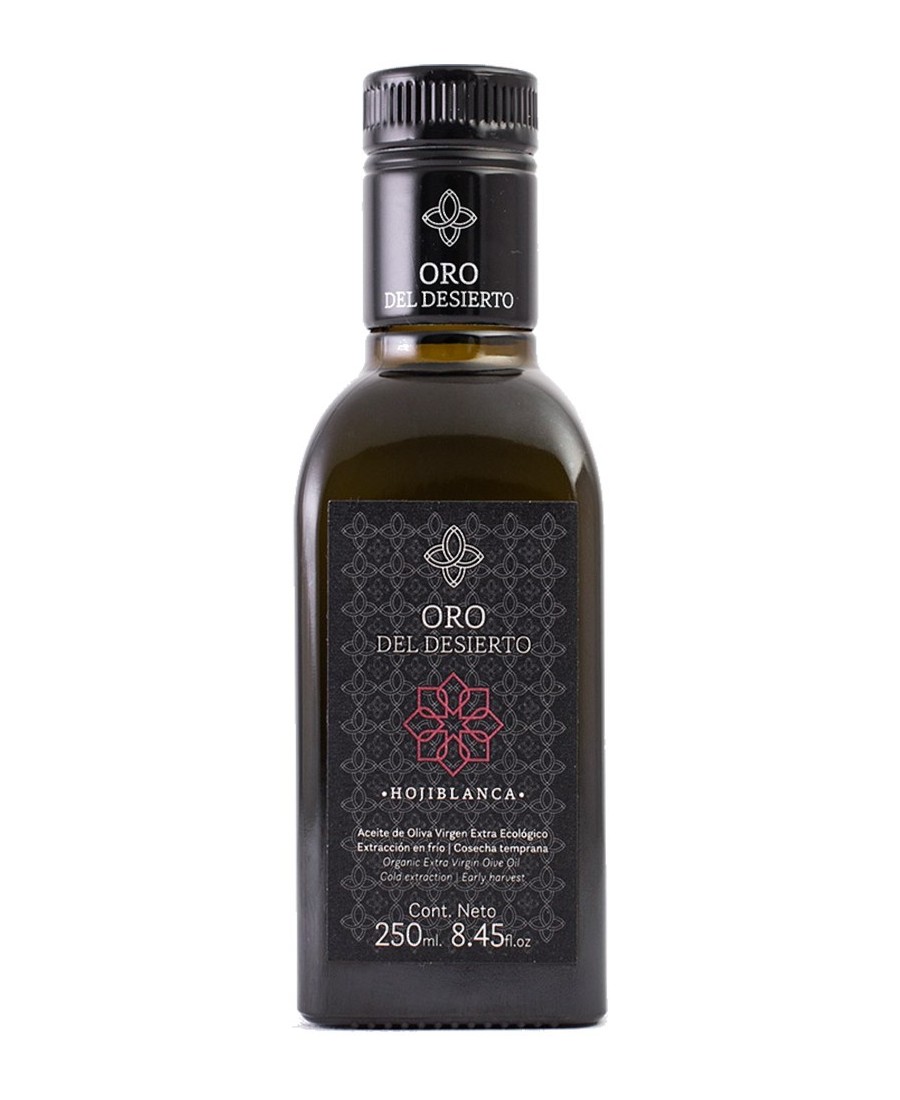 Oro del Desierto Hojiblanca Squared glass bottle 250 ml. - Oliva Oliva