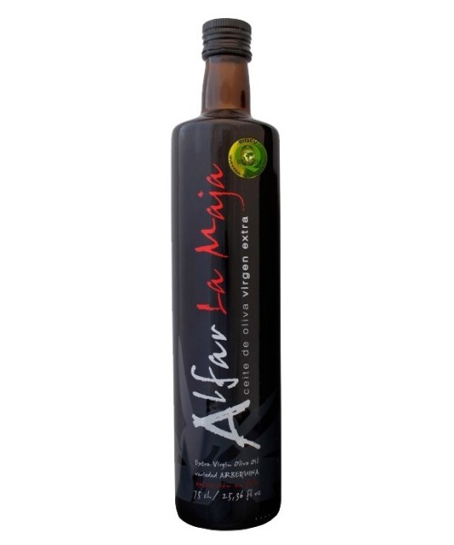 Alfar La Maja Arbequina - Botella de vidrio 750 ml.