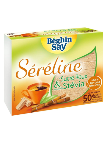 Béghin Say Séréline Sucre Roux avec Stévia 250 gr. - Oliva Oliva