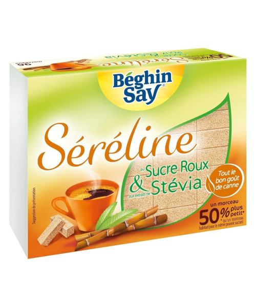 Béghin Say Séréline Brauner Zucker mit Stevia 250 gr. - Oliva Oliva