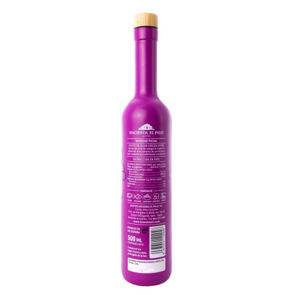 Bravoleum Picual - Botella de vidrio 500 ml.
