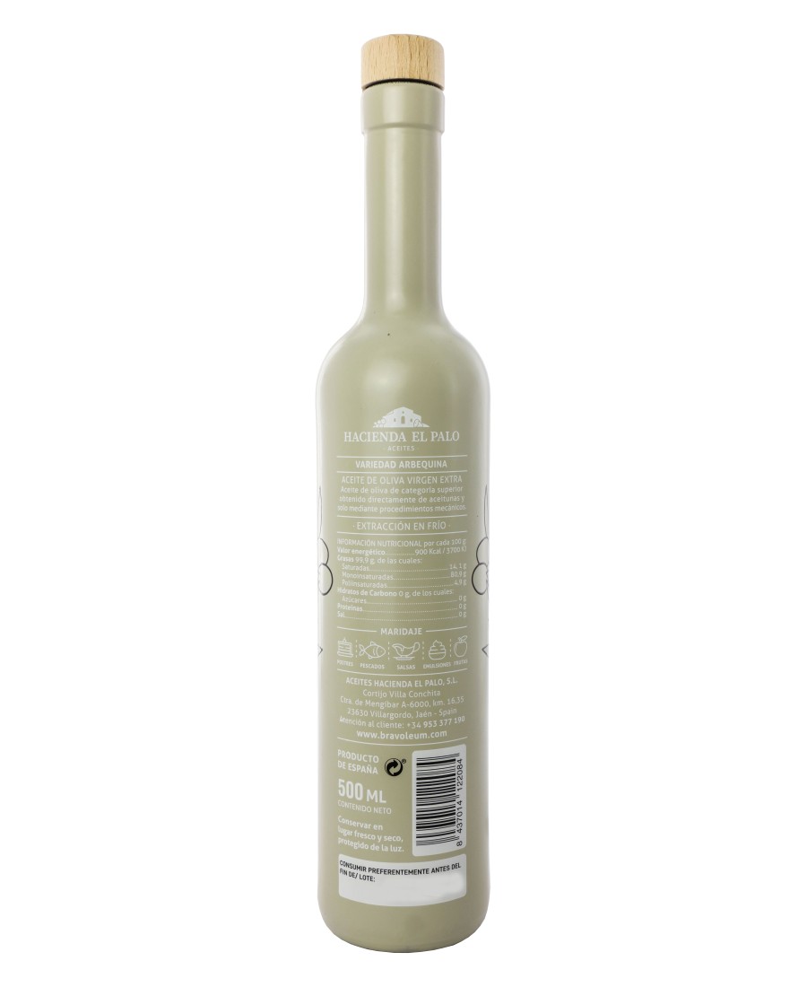 Bravoleum Arbequina Glasflasche 500 ml. - Oliva Oliva