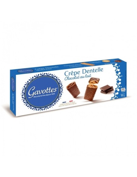 Gavottes Crêpe Dentelle Milchschokolade überzogene Kekse - Oliva Oliva