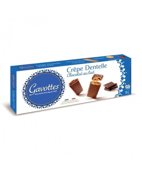 Gavottes Crêpe Dentelle Milk chocolate biscuits 90 gr. - Oliva Oliva