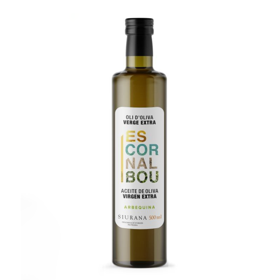 Escornalbou Arbequina Bouteille en verre 500 ml. - Oliva Oliva