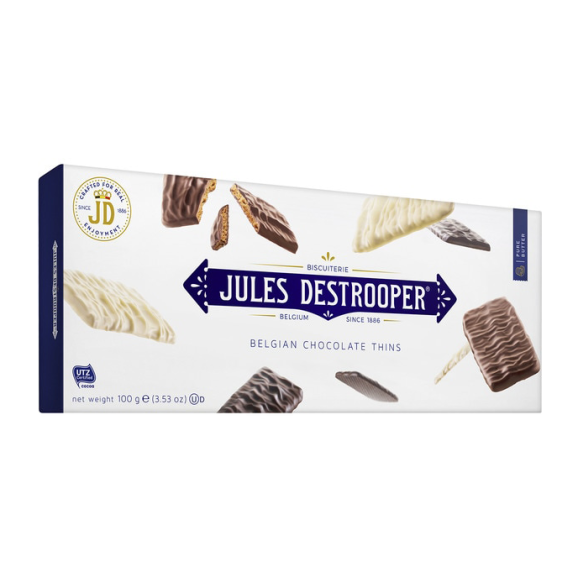 Jules Destrooper Galletas 3 Chocolates - Caja 100 gr.