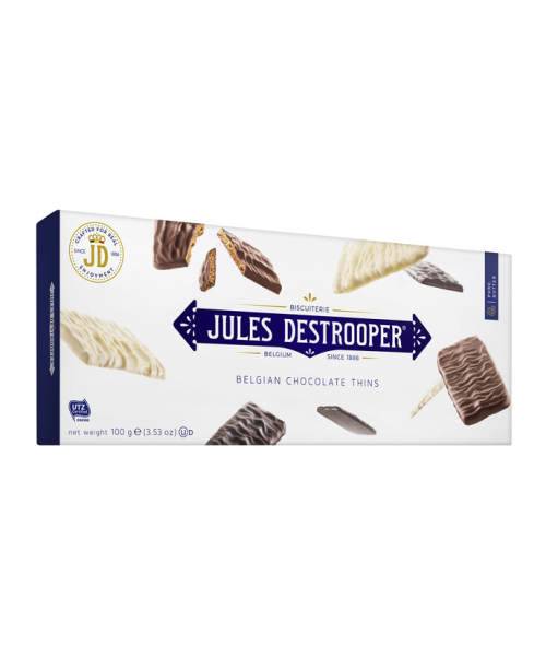 Jules Destrooper Biscuits 3 Chocolats Paquet 100 gr. - Oliva Oliva