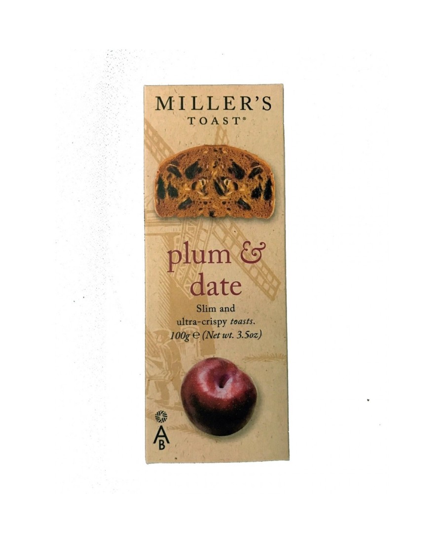 Toast Miller's Toast aux prunes et aux dattes 100 gr. - Oliva Oliva