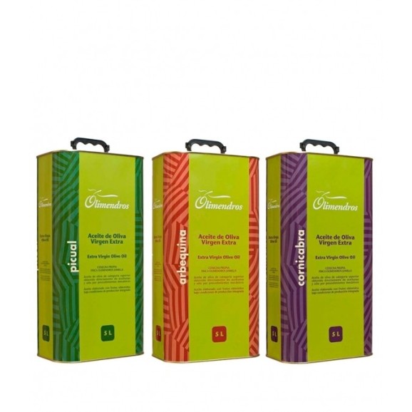 Olimendros Set Picual, Arbequina und Cornicabra - Oliva Oliva