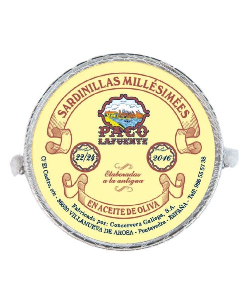 Paco Lafuente Sardines Millésimées in Olive Oil 120 gr. - Oliva Oliva