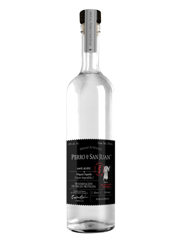 Perro de San Juan Mezcal Espadín Negro Glasflasche 700 ml. - Oliva Oliva