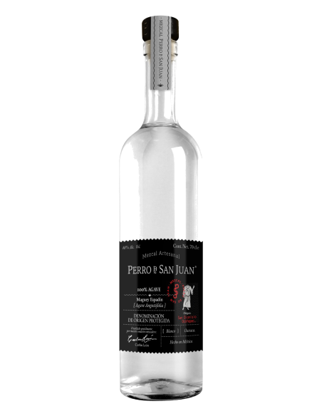 Perro de San Juan Mezcal Espadín Negro Bottle 700 ml. - Oliva Oliva
