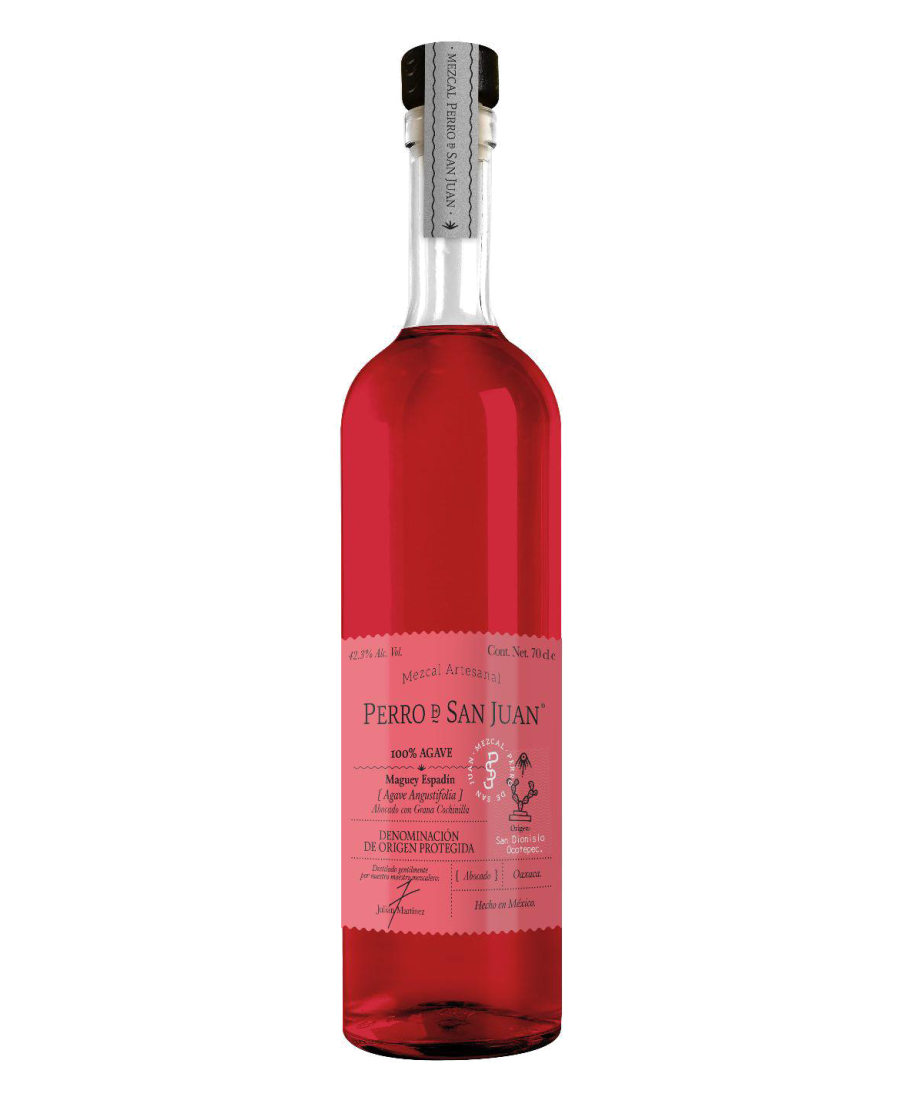 Perro de San Juan Mezcal Grana Cochinilla Bottle 700 ml. - Oliva Oliva