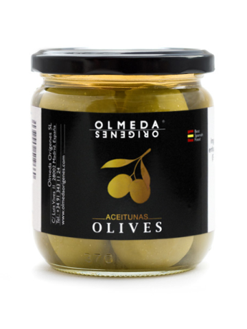 Olmeda Orígenes Olives Gordal avec noyau Pot 370 gr. - Oliva Oliva