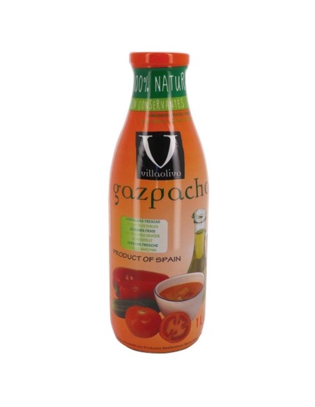Villaolivo Gazpacho Glass bottle 1 l. - Oliva Oliva