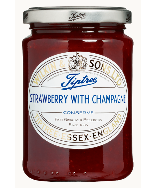 Tiptree Strawberry with Champagne Jam Jar 340 gr. - Oliva Oliva