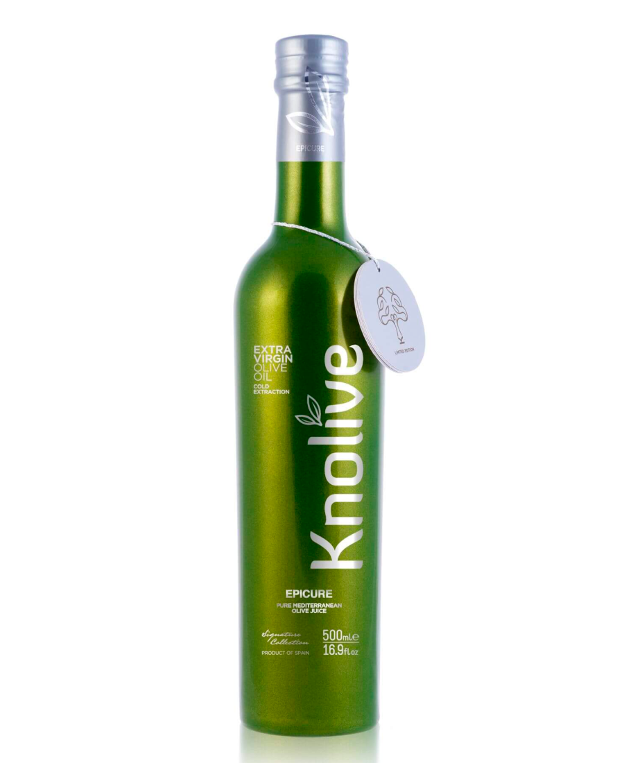 Knolive Epicure Botella de vidrio 500 ml. - Oliva Oliva