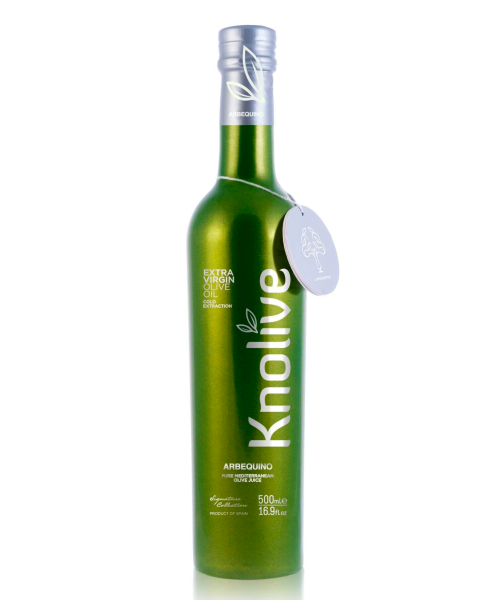 Knolive Arbequino Glasflasche 500 ml. - Oliva Oliva