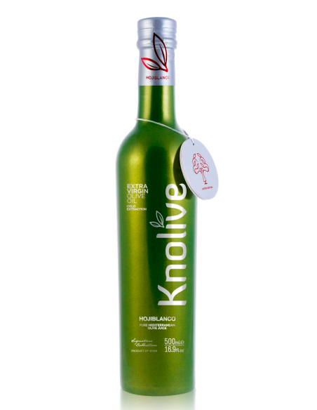 Knolive Hojiblanco Bouteille en verre 500 ml. - Oliva Oliva