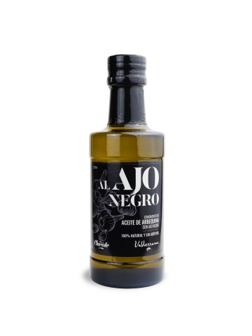 Valderrama Aceite de oliva virgen extra al ajo negro - Botella de vidrio 250 ml.