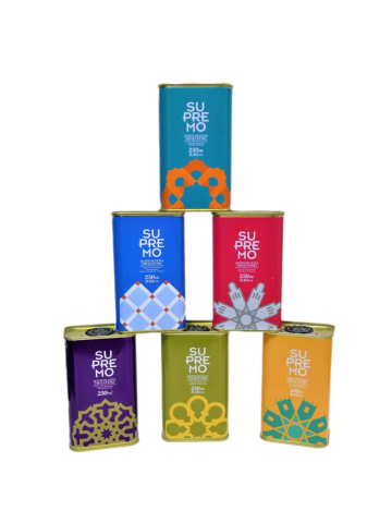 Supremo Set 6 Variétés Pack Bidons 6x250 ml. - Oliva Oliva