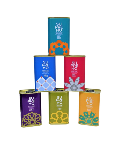 Supremo Set 6 Variétés Pack Bidons 6x250 ml. - Oliva Oliva