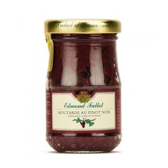 Edmond Fallot Mostaza en grano al Pinot noir - Tarro 100 gr.