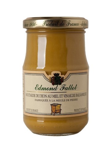 Edmond Fallot Mostaza de Dijon con Miel y Vinagre Balsámico - Tarro 210 gr.