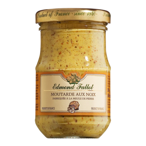 Edmond Fallot Mostaza de Dijon con nueces - Tarro 105 gr.