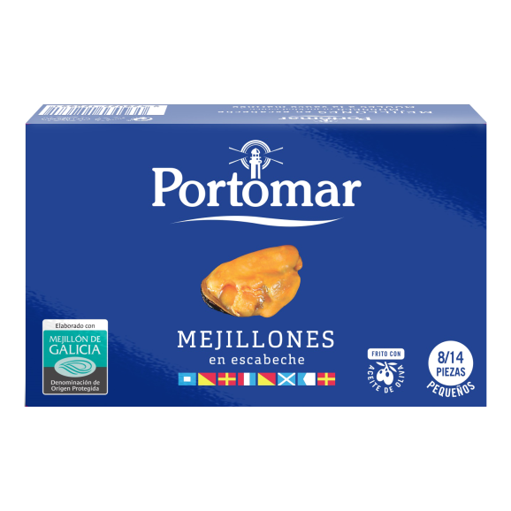 Portomar Eingelegte Muscheln Dose 111 gr. - Oliva Oliva