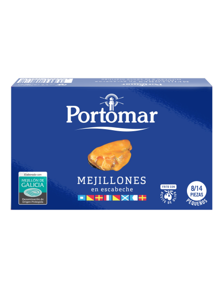 Portomar Eingelegte Muscheln Dose 111 gr. - Oliva Oliva