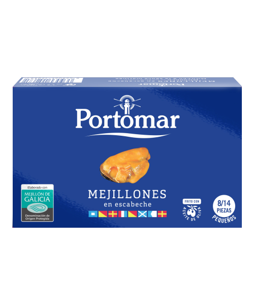 Portomar Moules marinées Conserve 111 gr. - Oliva Oliva