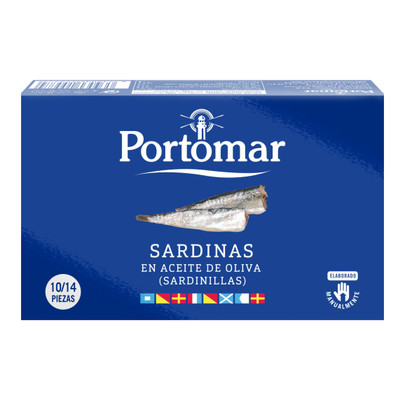 Portomar Sardinen in Olivenöl 10/14 Stück Dose 115 gr. - Oliva Oliva