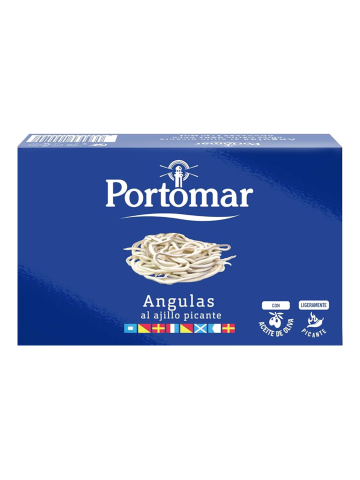 Portomar Glasaal in Olivenöl mit Knoblauch Dose 115 gr. - Oliva Oliva