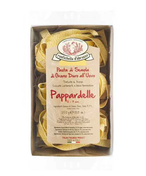Rustichella d'Abruzzo Pappardelle Packet 250 gr. - Oliva Oliva