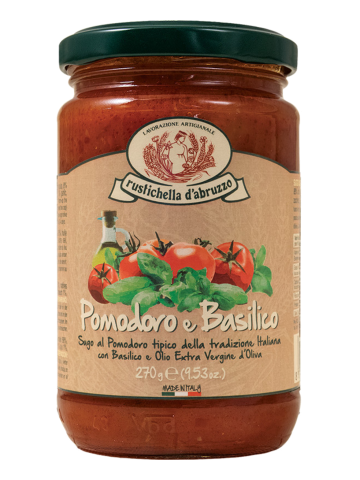 Rustichella d'Abruzzo Sauce tomate et basilic 270 gr. - Oliva Oliva