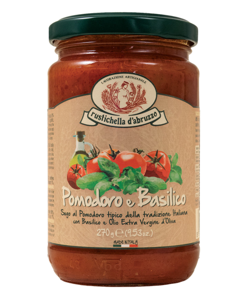 Rustichella d'Abruzzo Tomato and basil sauce 270 gr. - Oliva Oliva