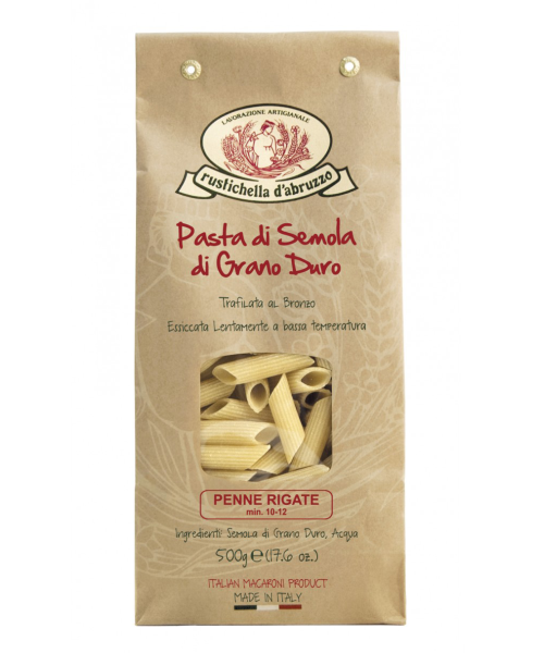 Rustichella d'Abruzzo Penne Rigate - Paquete 500 gr.