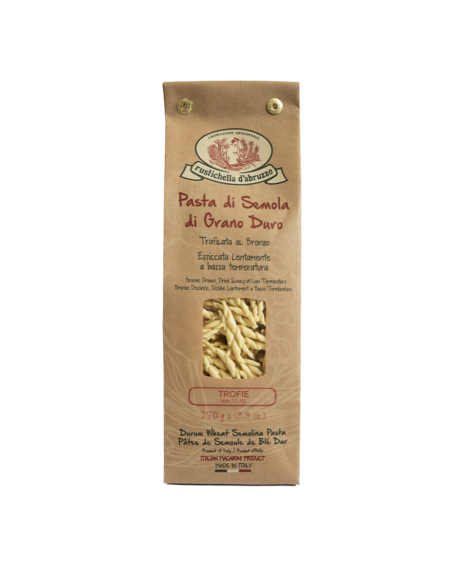 Rustichella d'Abruzzo Trofie Päckchen 250 gr. - Oliva Oliva