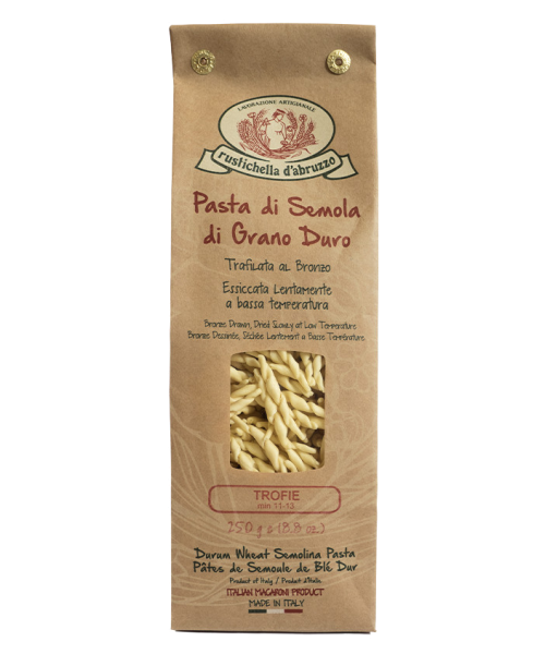 Rustichella d'Abruzzo Trofie Päckchen 250 gr. - Oliva Oliva