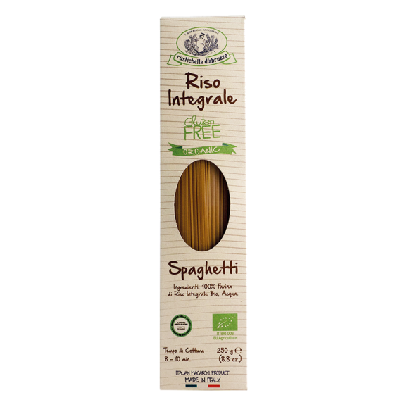 Rustichella D'Abruzzo Spaghetti de Riz brun BIO Sans gluten 250 gr.